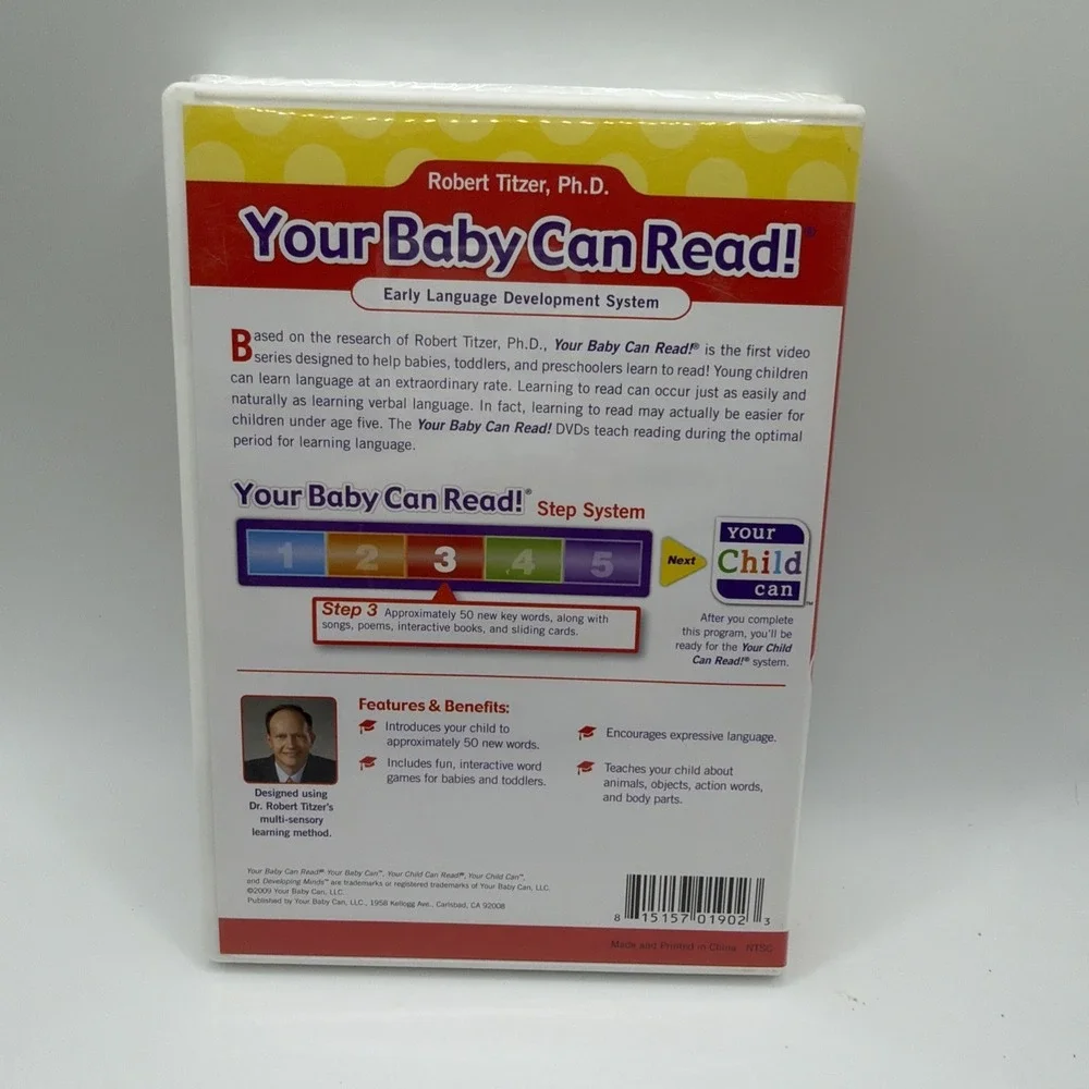 Your Baby Can Read DVD Lot  Of 5 Your Child Can Read Set Early Learning Titzer